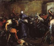 Jean - Baptiste Carpeaux Monseigneur Darboy in His Prison ( Archbishop Shot by Commune, May 24, 1871 ) Spain oil painting artist